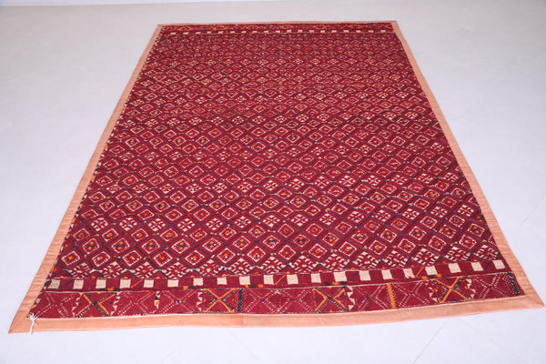 moroccan hassira berber handmade - 6.2 FT X 9 FT