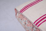 Handmade berber rug azilal pink pouf
