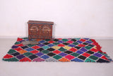 Boucherouite colorful fabulous rug 5 FT X 6.8 FT