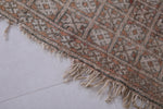 Vintage handmade moroccan berber rug 3.7 FT X 6.2 FT