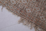 Vintage handmade moroccan berber rug 3.7 FT X 6.2 FT