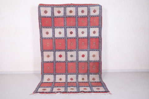 handmade Moroccan berber carpet 4.9 FT X 8.4 FT