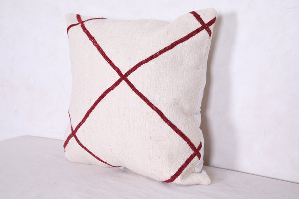 Moroccan handmade kilim pillow 17.3 INCHES X 17.3 INCHES