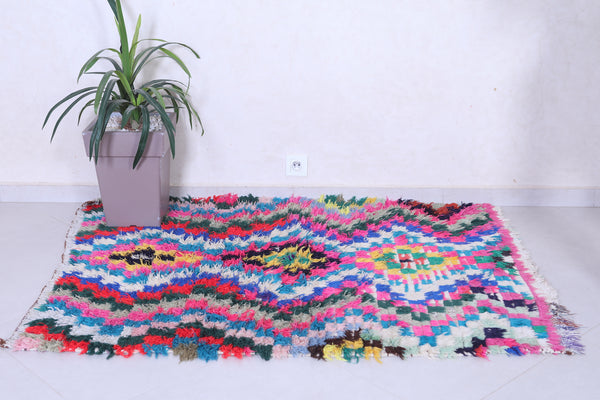 Moroccan Rug – 4 x 5.2 FT | Bold Colorful Design