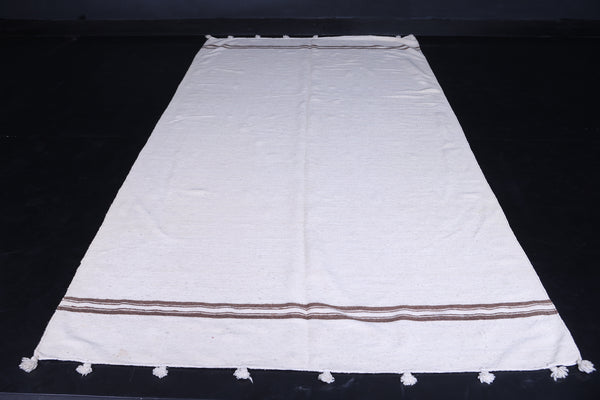 Hallway flatwoven berber Moroccan rug - 5.8 FT X 11.2 FT