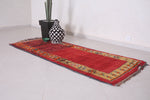 Handmade Moroccan hallway rug 3 FT X 7.2 FT
