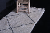 Vintage moroccan rug 2.5 FT X 9.6 FT