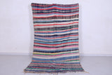 Vintage moroccan handwoven kilim 4.9 FT X 9.1 FT