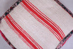 Moroccan handmade berber ottoman rug pouf