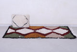 Vintage handmade moroccan berber rug  2.4 FT X 5.7 FT
