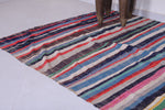 Vintage moroccan handwoven kilim 4.9 FT X 9.1 FT