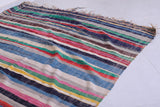 Vintage moroccan handwoven kilim 4.9 FT X 9.1 FT