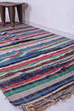 Vintage moroccan handwoven kilim 4.9 FT X 9.1 FT