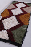 Vintage handmade moroccan berber rug  2.4 FT X 5.7 FT