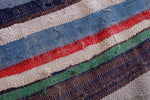 Vintage moroccan handwoven kilim 4.9 FT X 9.1 FT