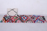 Colourful handmade moroccan berber rug 2.5 FT X 5.8 FT