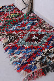 Colourful handmade moroccan berber rug 2.5 FT X 5.8 FT