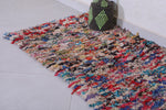 Colourful handmade moroccan berber rug 2.4 FT X 4.7 FT