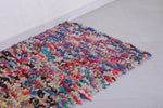 Colourful handmade moroccan berber rug 2.4 FT X 4.7 FT