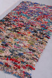 Colourful handmade moroccan berber rug 2.4 FT X 4.7 FT