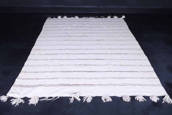 Amazing flatwoven berber moroccan rug - 5.9 FT X 8.5 FT