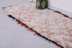 Vintage handmade moroccan berber rug 2.2 FT X 5.6 FT