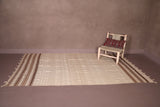 Flatwoven carpet berber moroccan rug - 5.8 FT X 9.9 FT