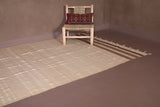 Flatwoven carpet berber moroccan rug - 5.8 FT X 9.9 FT
