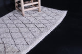 Beni ourain handmade berber Moroccan rug  2.8 FT X 7.5 FT