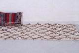 Vintage handmade moroccan berber runner rug 2.6 FT X 5.5 FT