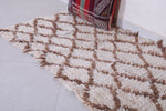 Vintage handmade moroccan berber runner rug 2.6 FT X 5.5 FT