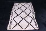 Moroccan entryway handmade berber carpet 2.9 FT X 6.3 FT