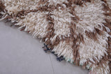 Vintage handmade moroccan berber runner rug 2.6 FT X 5.5 FT