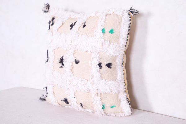 Moroccan handmade kilim pillow 16.5 INCHES X 16.9 INCHES