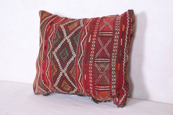 Moroccan handmade kilim pillow 11.4 INCHES X 12.9 INCHES