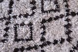 Moroccan rug long beni ourain carpet 3 FT X 6.7 FT