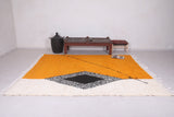 All wool moroccan rug, Berber azilal Yellow rug - Custom Rug