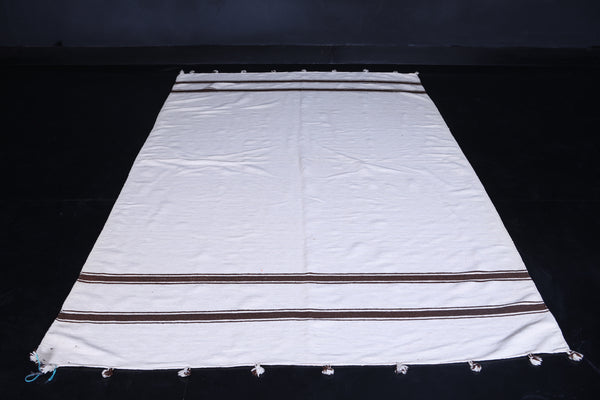 Wonderful flatwoven berber moroccan rug - 5.7 FT X 9 FT