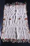 Vintage handwoven moroccan berber fabric 1.9 FT X 2.9 FT