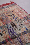 Vintage handmade colourful berber rug  5.4 FT X 7.9 FT
