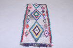 Colourful handmade moroccan berber rug  2.2 FT X 5.8 FT