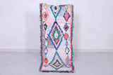 Colourful handmade moroccan berber rug  2.2 FT X 5.8 FT