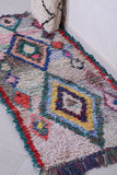 Colourful handmade moroccan berber rug  2.2 FT X 5.8 FT