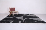 Custom handmade rug , Hand knotted black carpet