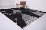 Custom handmade rug , Hand knotted black carpet