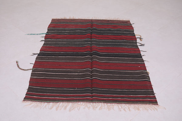 Moroccan Rug 3.3 FT x 4.9 FT – Handwoven Wool Carpet with Unique Tribal Design