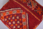 Berber handmade azilal old ottoman rug pouf