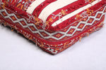 Vintage moroccan handwoven kilim pouf