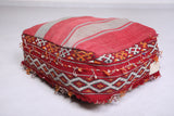 Vintage moroccan handwoven kilim pouf