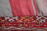 Vintage moroccan handwoven kilim pouf